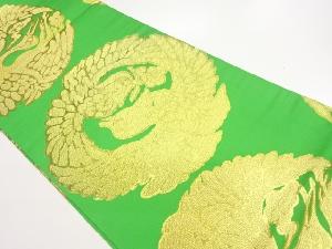 花喰い鳥模様織出し丸帯